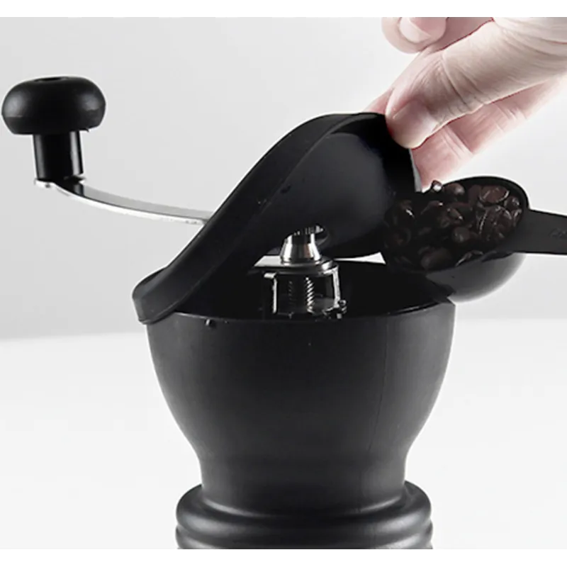 Hand grinder coffee machine