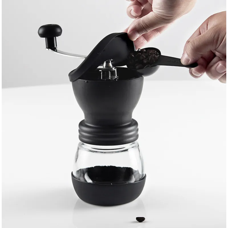 Hand grinder coffee machine